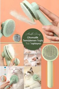 Anadolu Saray Pratik Otomatik Temizlenen Tuşlu Kedi Tüy Toplayıcı Tarak