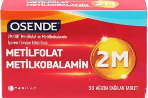 Osende 2M Metilkobalamin B12+Metilfolat Folik Asit 30 Tablet