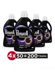 Perwoll Hassas Bakım Sıvı Çamaşır Deterjanı Siyah Yenileme 4 x 3 L 200 Yıkama